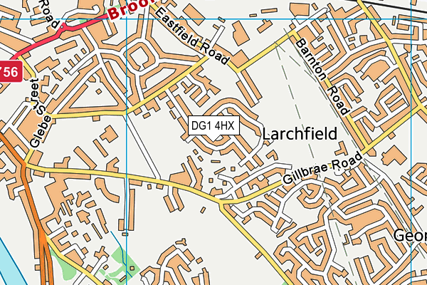DG1 4HX map - OS VectorMap District (Ordnance Survey)