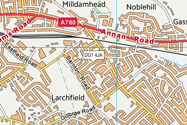 DG1 4JA map - OS VectorMap District (Ordnance Survey)