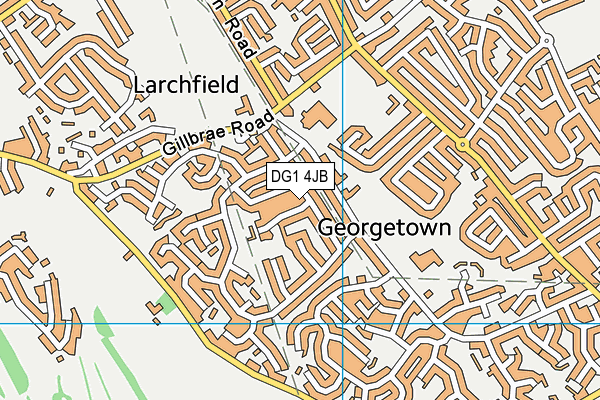 DG1 4JB map - OS VectorMap District (Ordnance Survey)