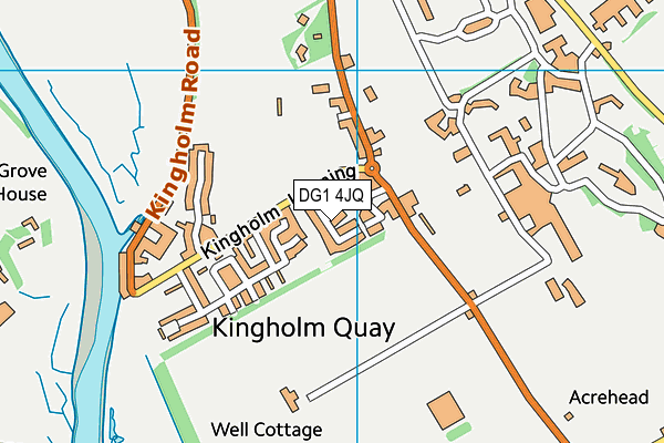 DG1 4JQ map - OS VectorMap District (Ordnance Survey)