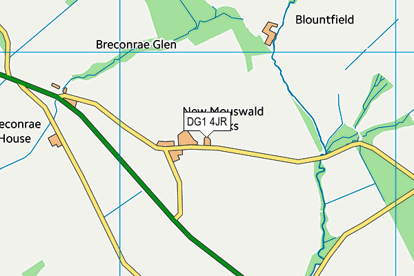 DG1 4JR map - OS VectorMap District (Ordnance Survey)