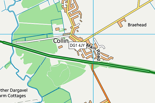 DG1 4JY map - OS VectorMap District (Ordnance Survey)