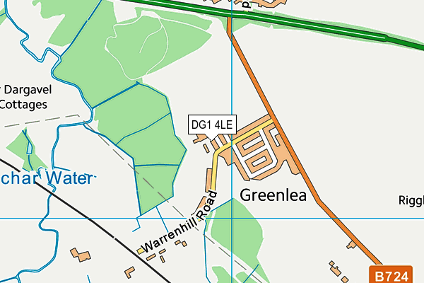 DG1 4LE map - OS VectorMap District (Ordnance Survey)