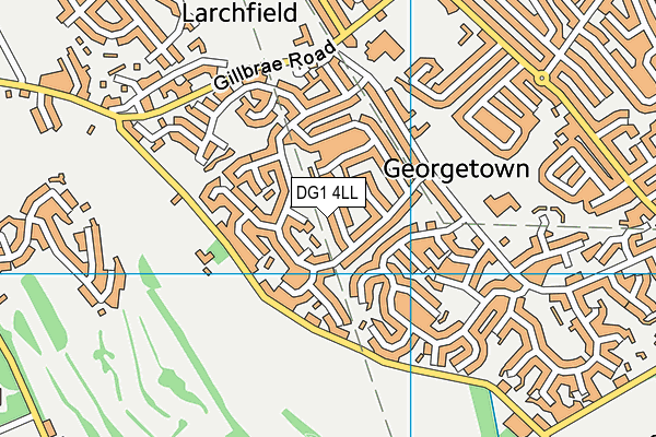 DG1 4LL map - OS VectorMap District (Ordnance Survey)