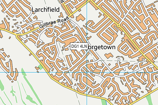 DG1 4LN map - OS VectorMap District (Ordnance Survey)