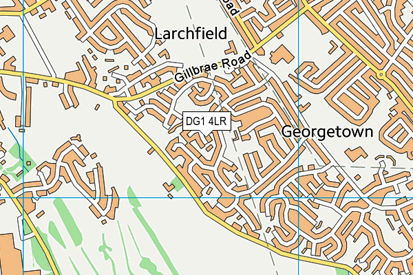 DG1 4LR map - OS VectorMap District (Ordnance Survey)