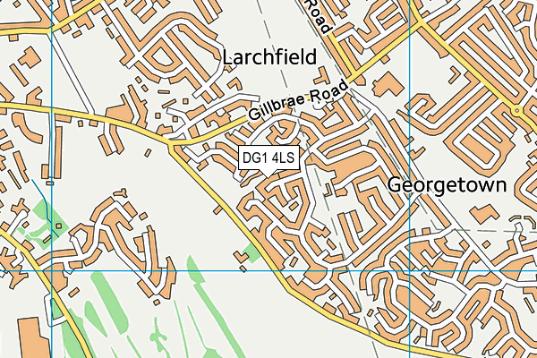 DG1 4LS map - OS VectorMap District (Ordnance Survey)