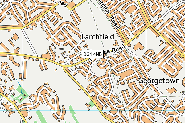 DG1 4NB map - OS VectorMap District (Ordnance Survey)