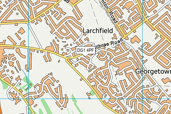 DG1 4PF map - OS VectorMap District (Ordnance Survey)