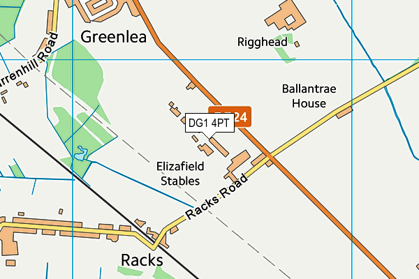DG1 4PT map - OS VectorMap District (Ordnance Survey)