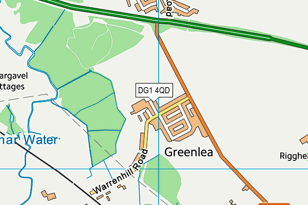 DG1 4QD map - OS VectorMap District (Ordnance Survey)
