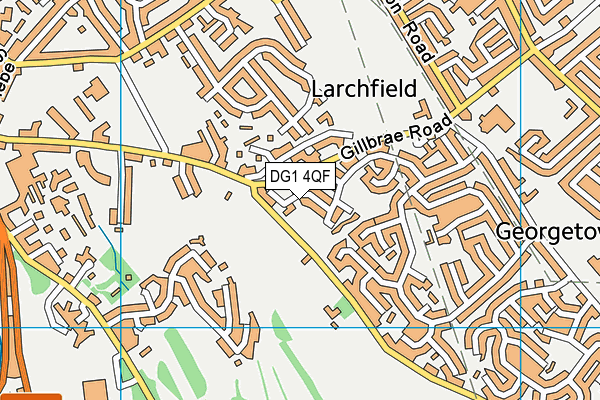 DG1 4QF map - OS VectorMap District (Ordnance Survey)