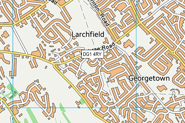 DG1 4RY map - OS VectorMap District (Ordnance Survey)