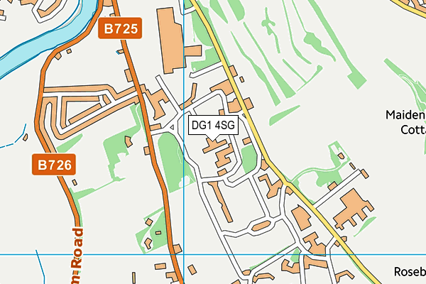 DG1 4SG map - OS VectorMap District (Ordnance Survey)