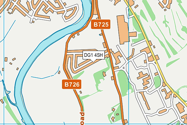 DG1 4SH map - OS VectorMap District (Ordnance Survey)
