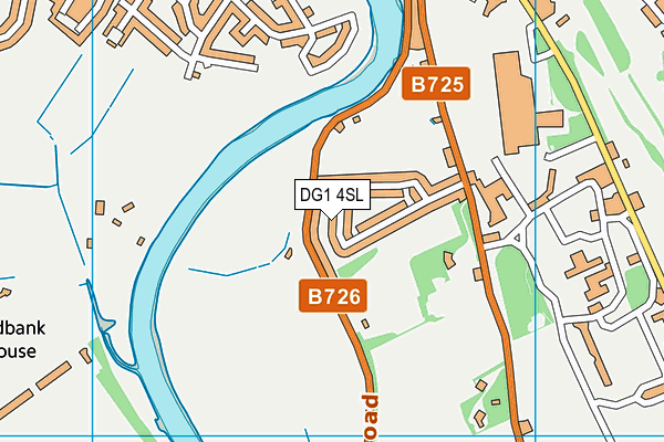 DG1 4SL map - OS VectorMap District (Ordnance Survey)