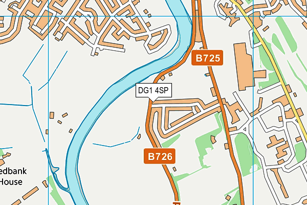 DG1 4SP map - OS VectorMap District (Ordnance Survey)
