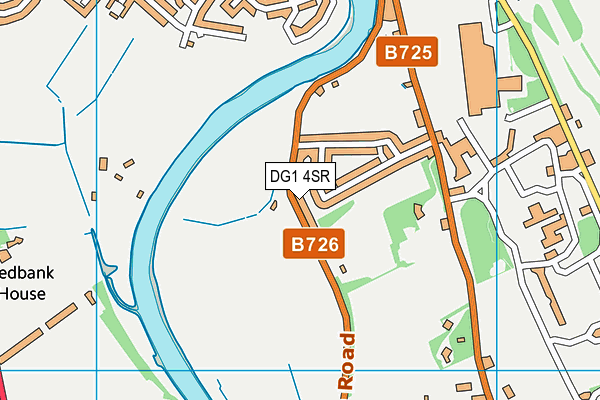 DG1 4SR map - OS VectorMap District (Ordnance Survey)