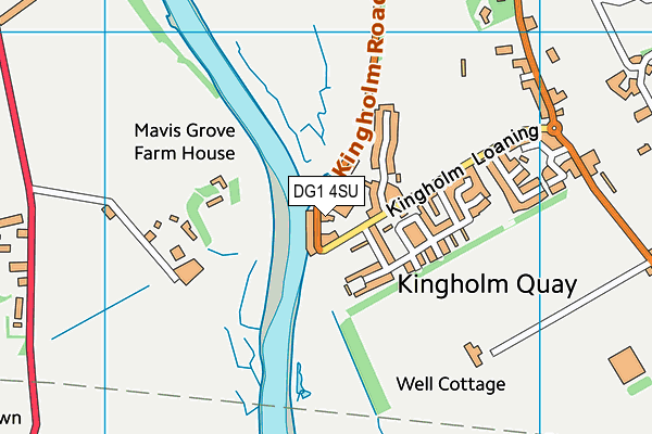 DG1 4SU map - OS VectorMap District (Ordnance Survey)