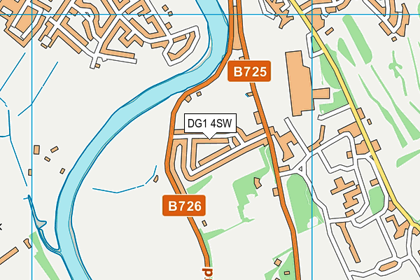 DG1 4SW map - OS VectorMap District (Ordnance Survey)