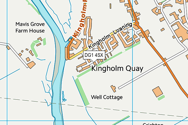 DG1 4SX map - OS VectorMap District (Ordnance Survey)