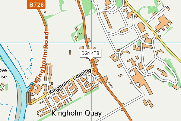 DG1 4TB map - OS VectorMap District (Ordnance Survey)