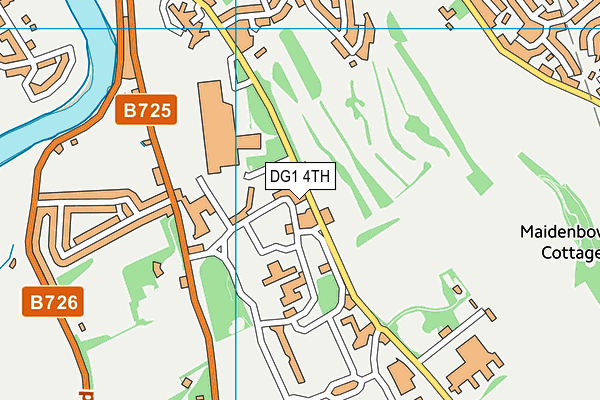 DG1 4TH map - OS VectorMap District (Ordnance Survey)