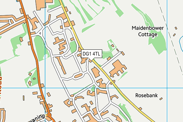 DG1 4TL map - OS VectorMap District (Ordnance Survey)