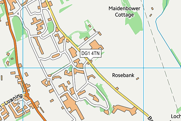 DG1 4TN map - OS VectorMap District (Ordnance Survey)