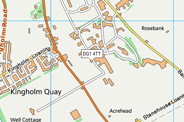 DG1 4TT map - OS VectorMap District (Ordnance Survey)