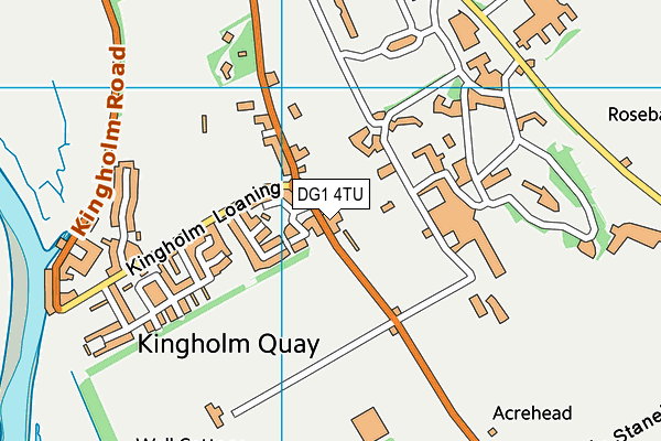 DG1 4TU map - OS VectorMap District (Ordnance Survey)