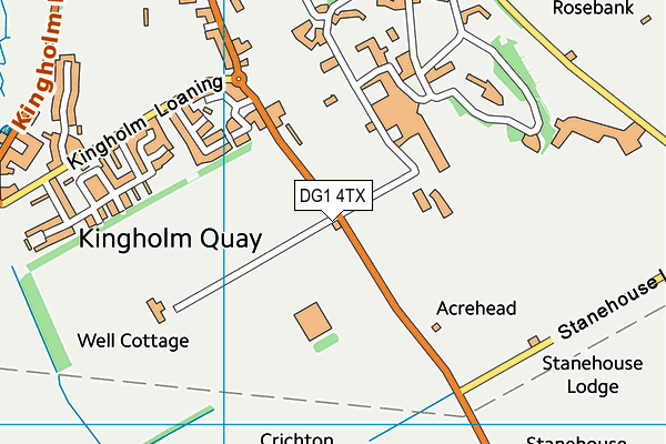 DG1 4TX map - OS VectorMap District (Ordnance Survey)