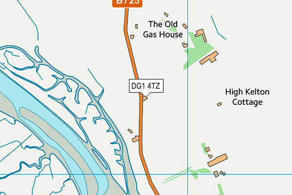DG1 4TZ map - OS VectorMap District (Ordnance Survey)