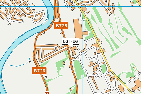 DG1 4UG map - OS VectorMap District (Ordnance Survey)