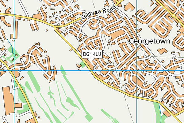 DG1 4UJ map - OS VectorMap District (Ordnance Survey)