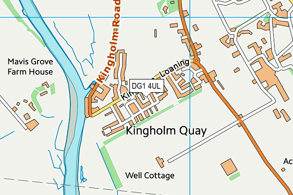 DG1 4UL map - OS VectorMap District (Ordnance Survey)