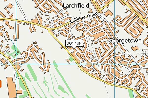 DG1 4UP map - OS VectorMap District (Ordnance Survey)