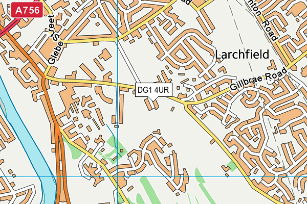 DG1 4UR map - OS VectorMap District (Ordnance Survey)