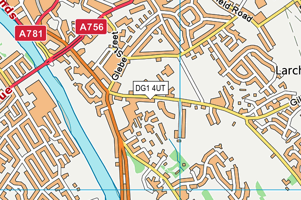 DG1 4UT map - OS VectorMap District (Ordnance Survey)