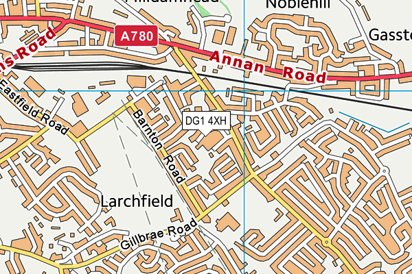 DG1 4XH map - OS VectorMap District (Ordnance Survey)