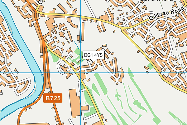 DG1 4YS map - OS VectorMap District (Ordnance Survey)