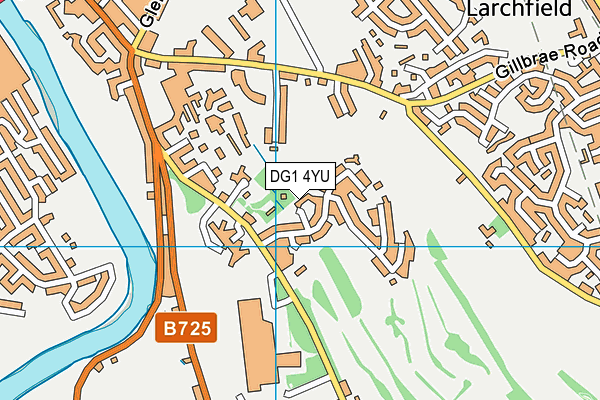 DG1 4YU map - OS VectorMap District (Ordnance Survey)