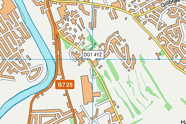 DG1 4YZ map - OS VectorMap District (Ordnance Survey)