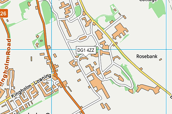DG1 4ZZ map - OS VectorMap District (Ordnance Survey)