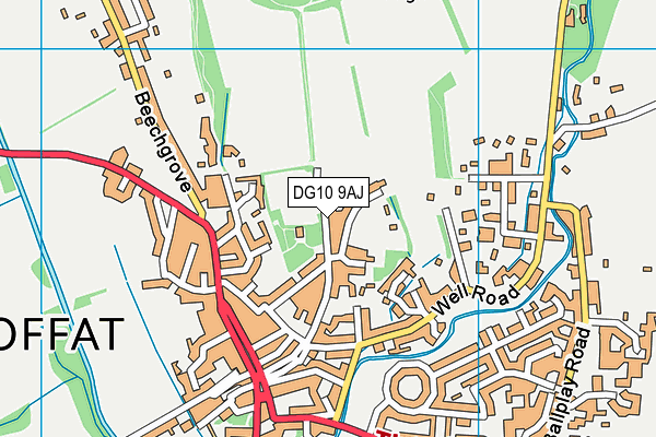DG10 9AJ map - OS VectorMap District (Ordnance Survey)