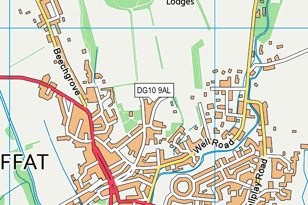 DG10 9AL map - OS VectorMap District (Ordnance Survey)