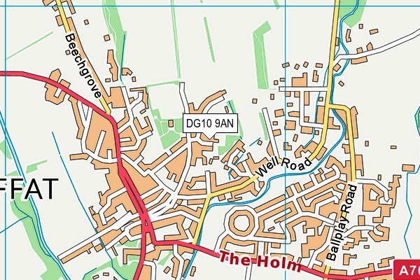 DG10 9AN map - OS VectorMap District (Ordnance Survey)