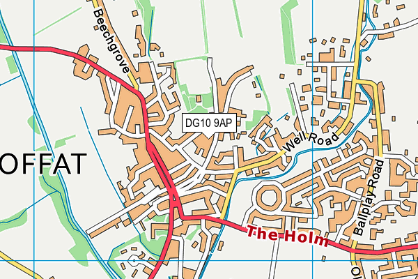 DG10 9AP map - OS VectorMap District (Ordnance Survey)