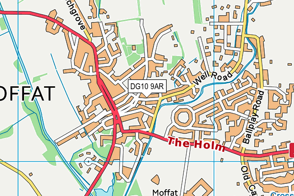 DG10 9AR map - OS VectorMap District (Ordnance Survey)