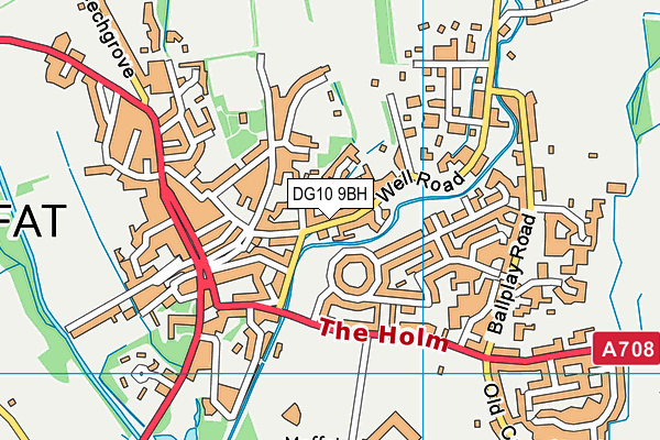 DG10 9BH map - OS VectorMap District (Ordnance Survey)